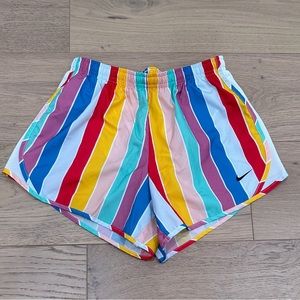 Striped Nike shorts